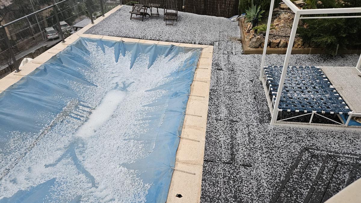 Granizada en Benicàssim.