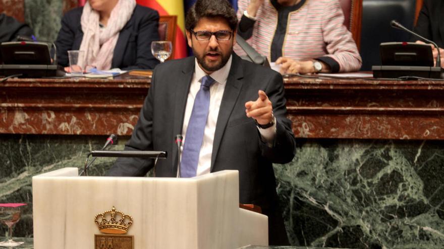 El candidato a la Presidencia de Murcia, Fernando López Miras (PP)