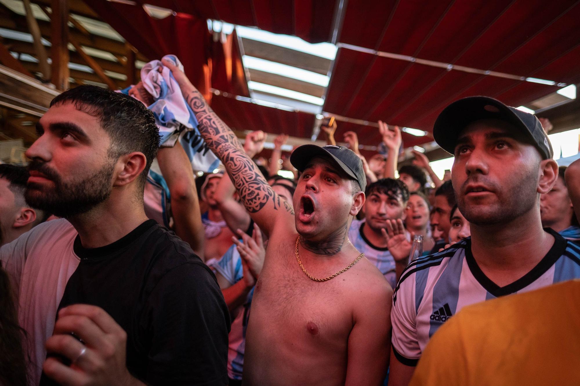 Celebración del Mundial de los argentinos afincados en Tenerife