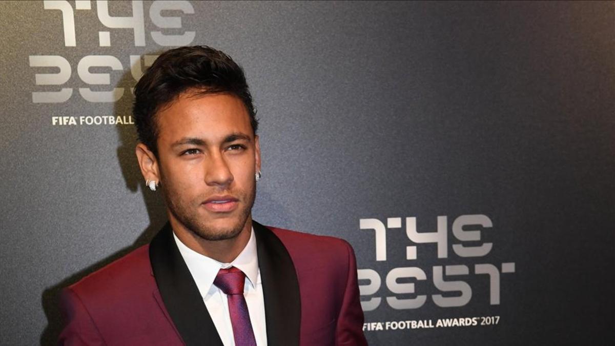Neymar, en la alfombra roja de la gala 'The Best'