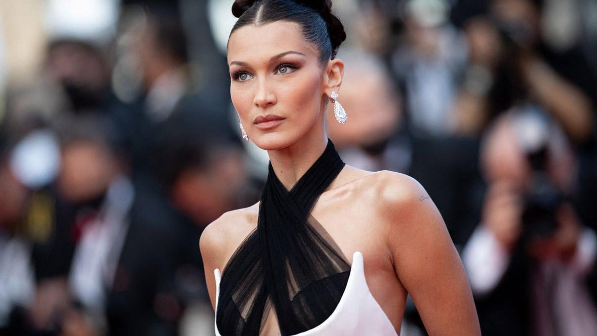 Primer plano de Bella Hadid en Cannes