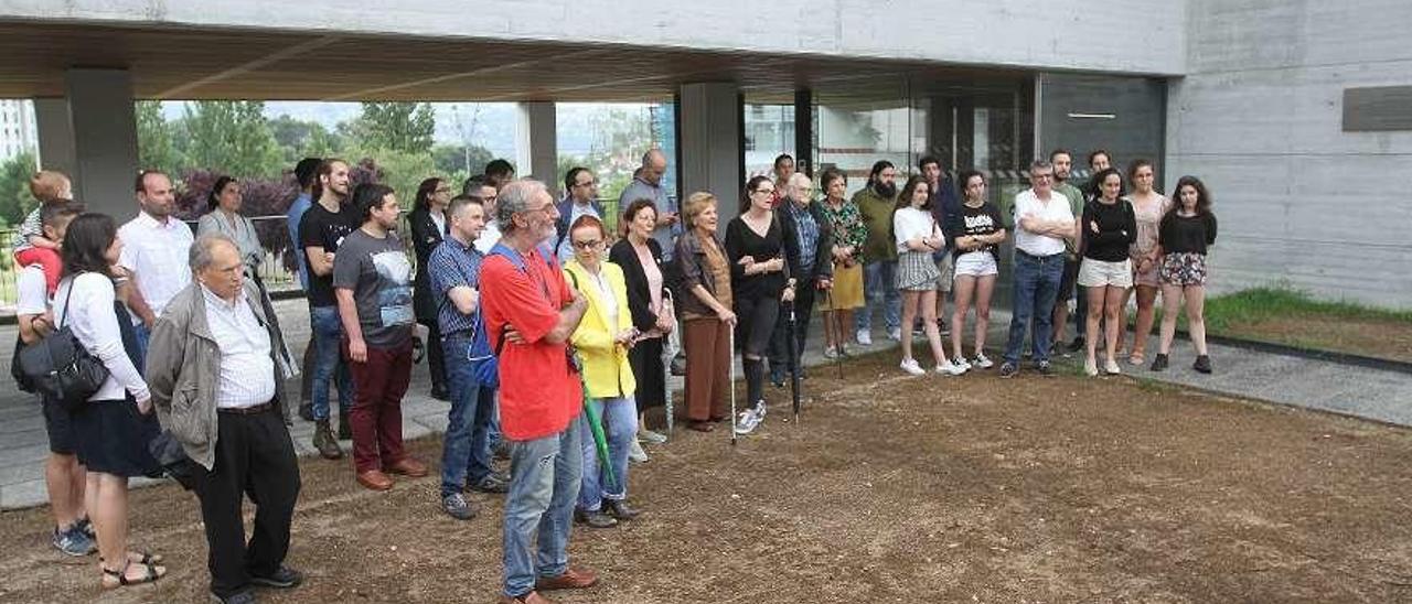 Visita realizada ayer al Campus da Auga. // Iñaki Osorio