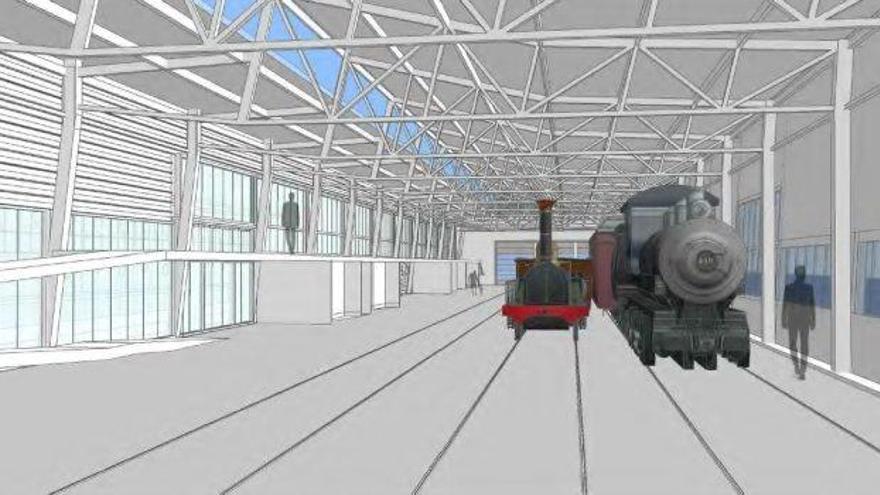 Projecte de l&#039;interior de la nau-museu de Ferrocarrils a Martorell