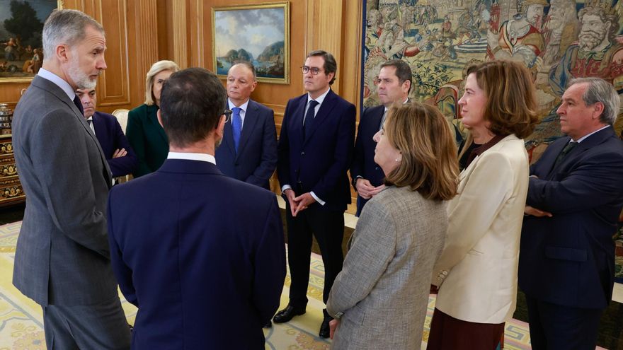 Los empresarios piden &quot;unidad&quot; tras reunirse con Felipe VI: &quot;Esto no es el covid. Ha quedado arrasado todo&quot;