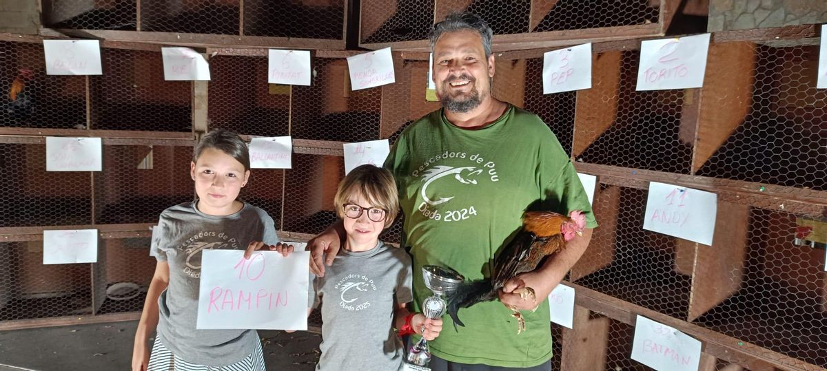 Rampin, el gallo vencedor.