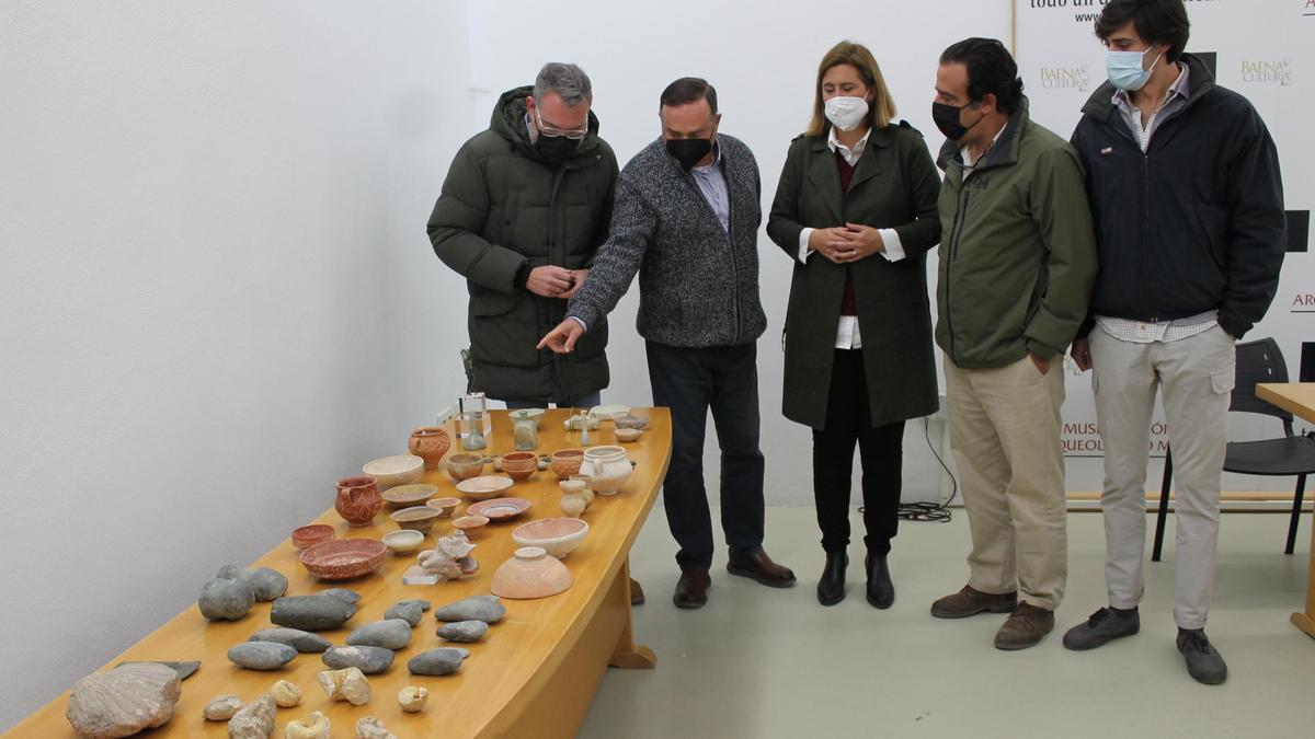 Una anterior presentación de piezas en el Museo Arqueológico de Baena.