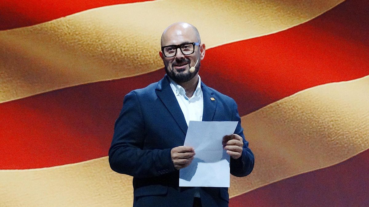 El nuevo presidente del PAR, Alberto Izquierdo, este sábado durante su intervención en el Congreso del partido.