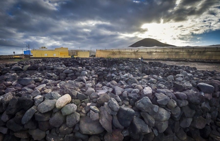 Solsticio de invierno desde el Yacimiento de La Guancha