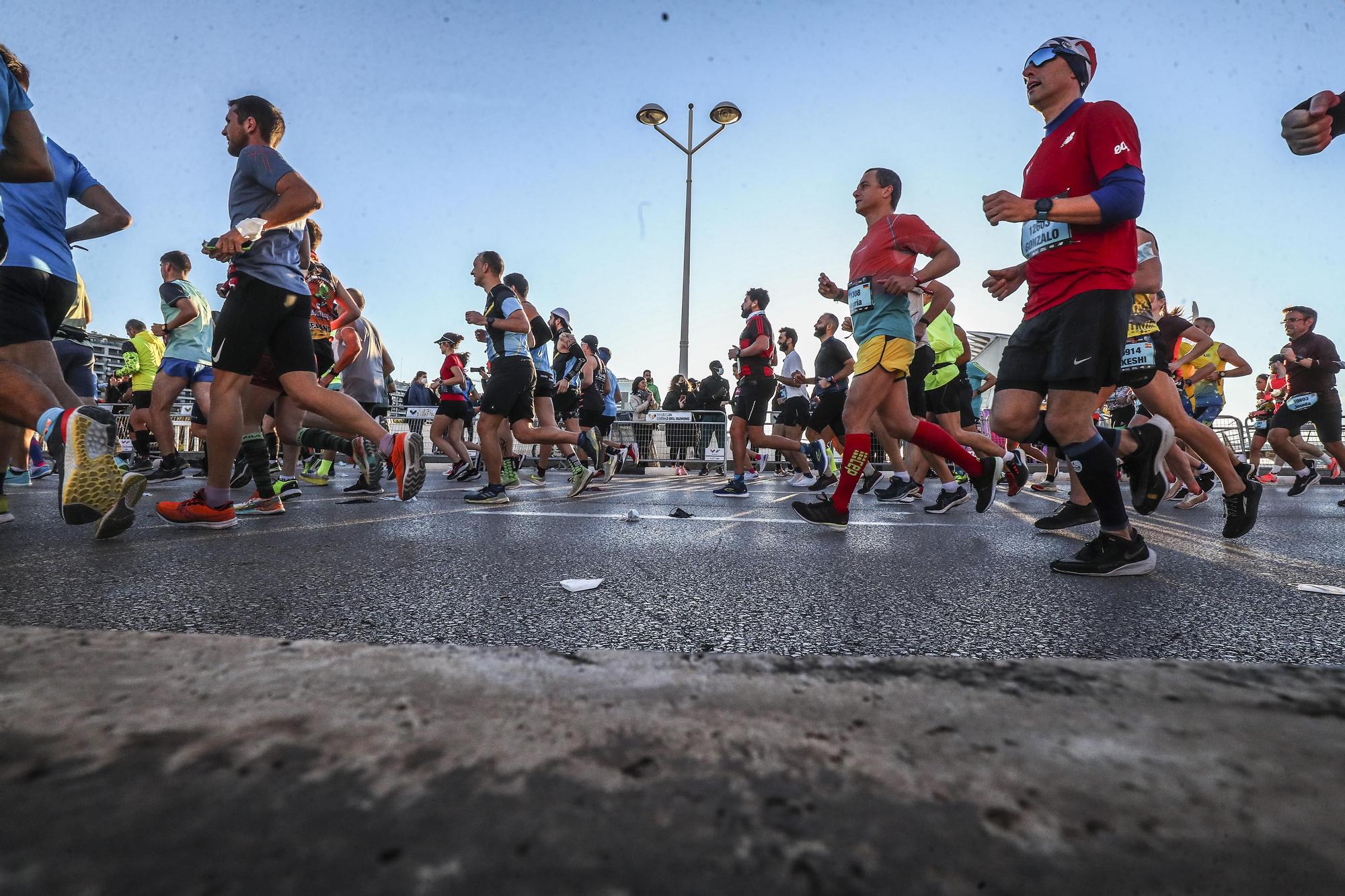 Salida del Maratón Valencia 2021