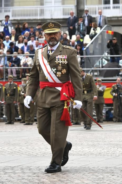 Ceremonia civil de jura de bandera en María Pita