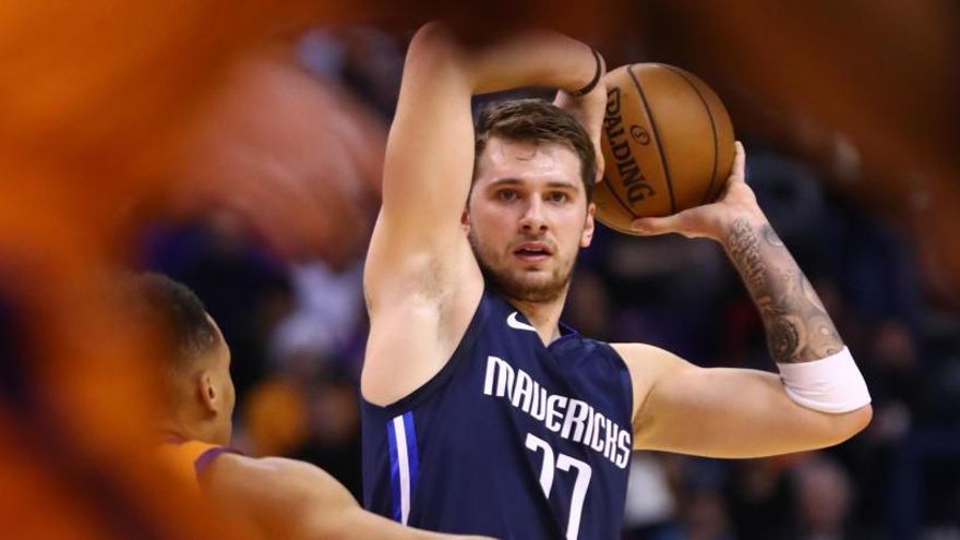 Luka Doncic durante el partido.