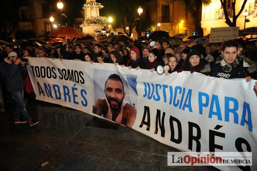 Protesta por la agresión a Andrés Martínez