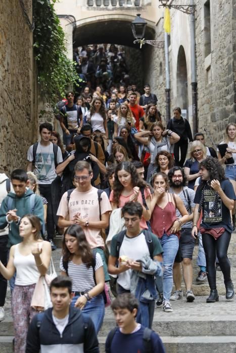 Concentracions a Girona en protesta per la sentència del procés