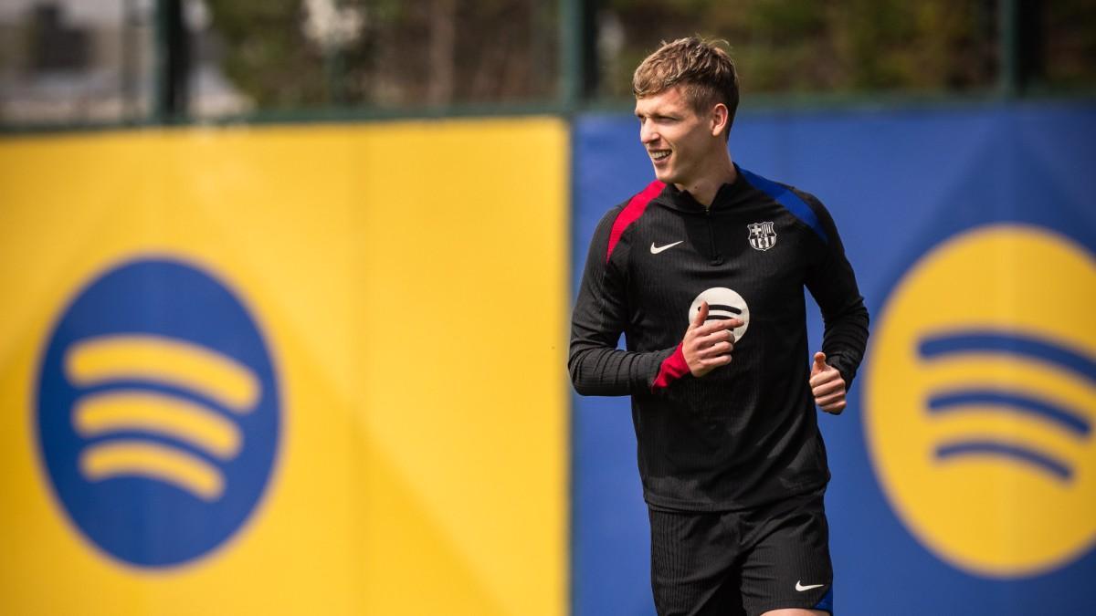 Olmo se incorpora al entrenamiento de la plantilla azulgrana