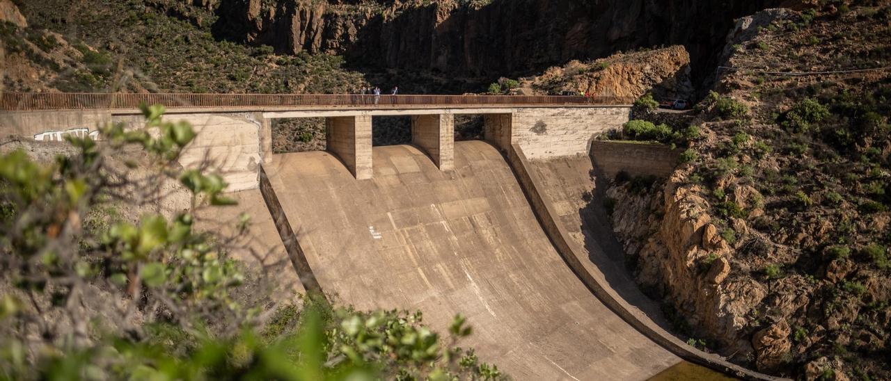 Presa de El Río, en Arico