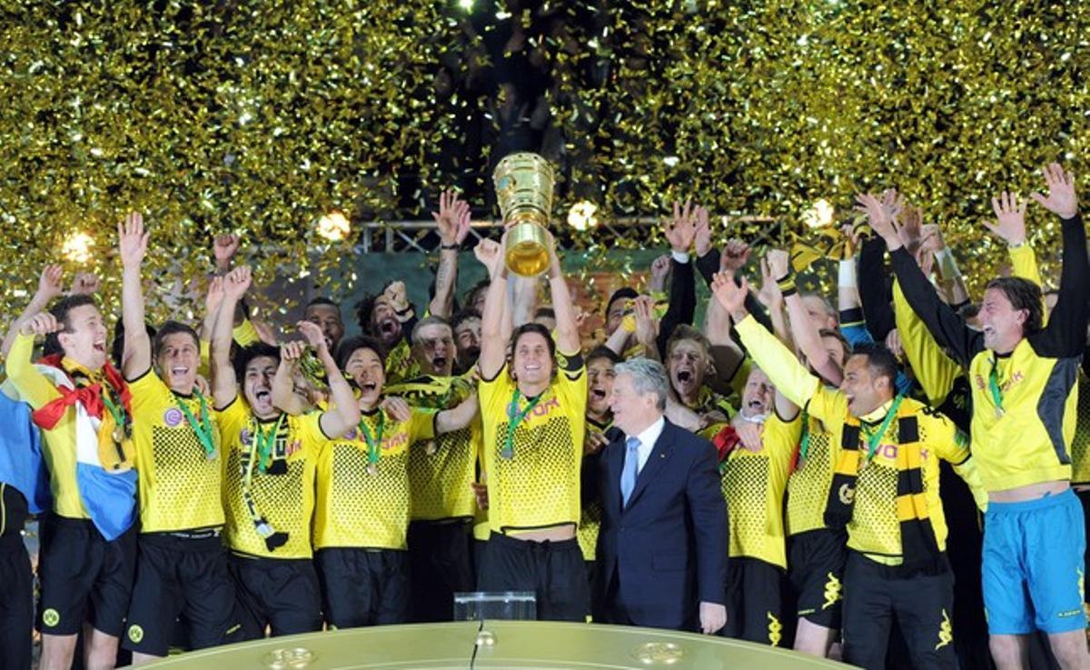 El Borussia Dortmund celebró el doblete
