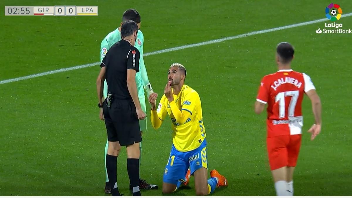 VAR en el partido Girona FC - UD Las Palmas