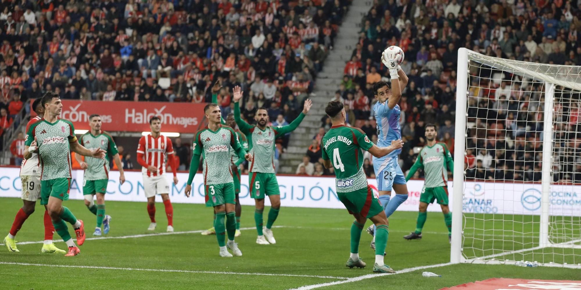 Así fue el partido Sporting-Granada, en imágenes