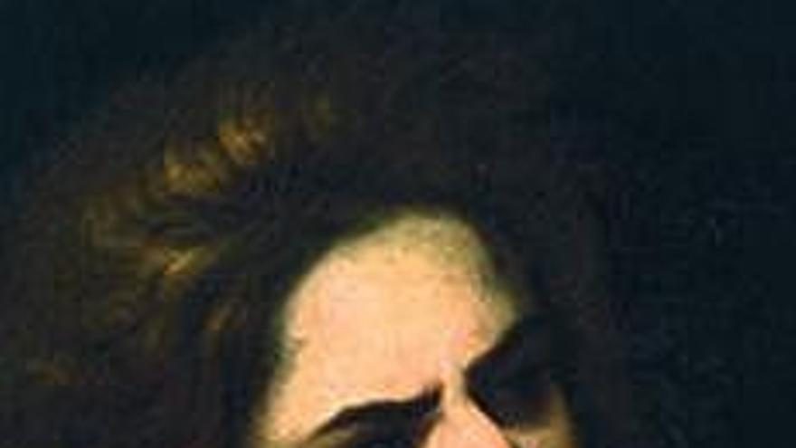 El José del supuesto Murillo -en detalle a la izquierda- guarda parecido con un autorretrato tardío de Orazio Gentileschi, tal como figura en un grabado del pintor italiano que se reproduce a la derecha.