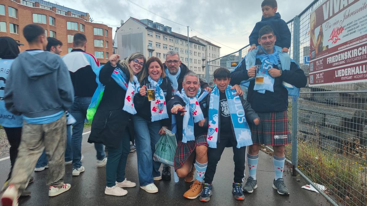 Stuttgart se tiñe de celeste