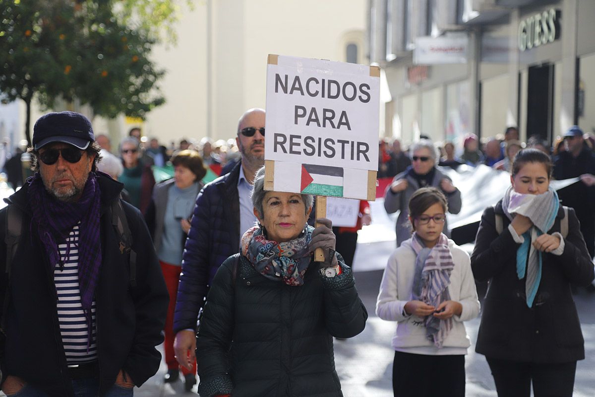 Manifestación en Córdoba en solidaridad con Palestina
