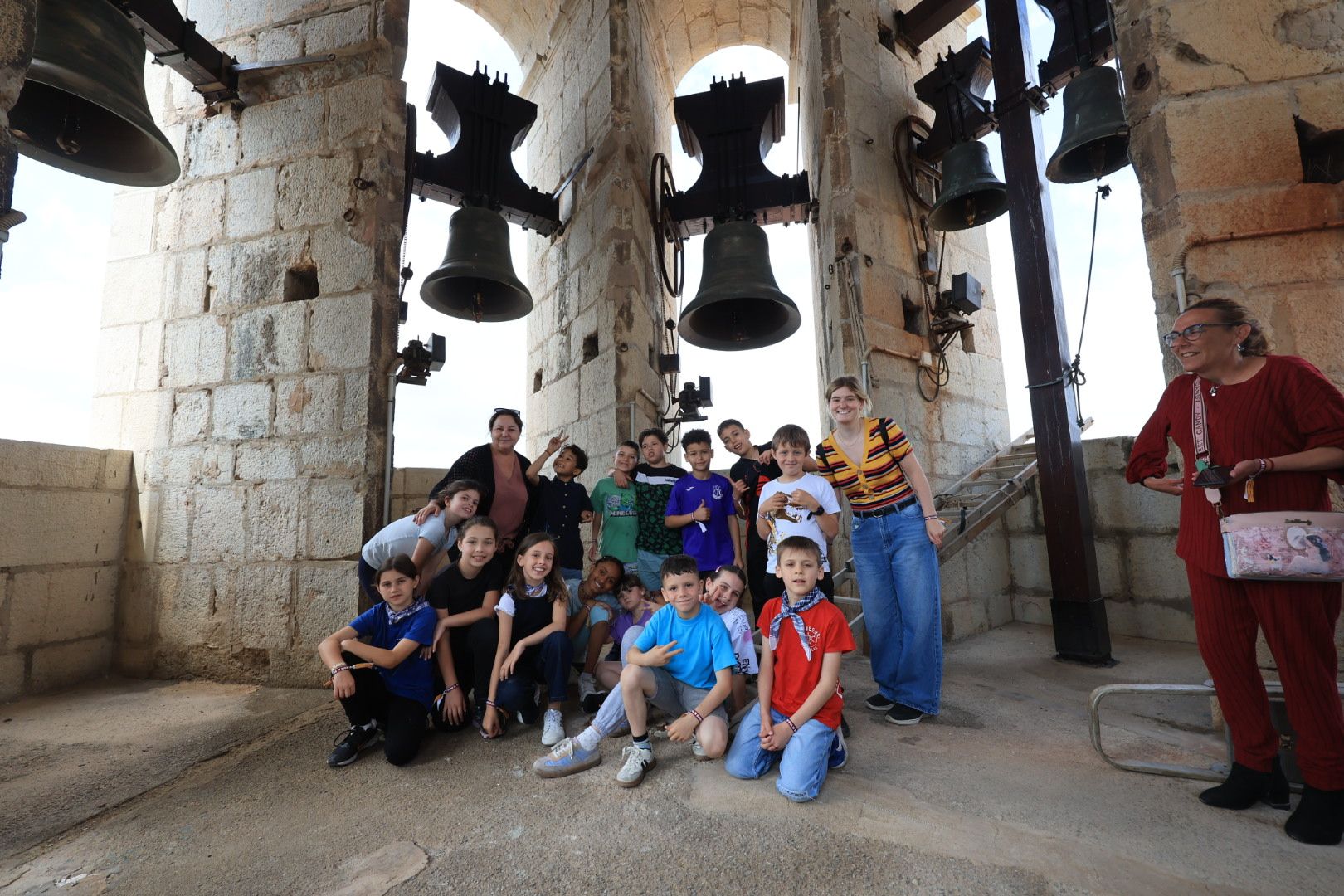 FOTOGALERIA I Les imatges de l'exitosa pujada al campanar de l'arxiprestal de Vila-real