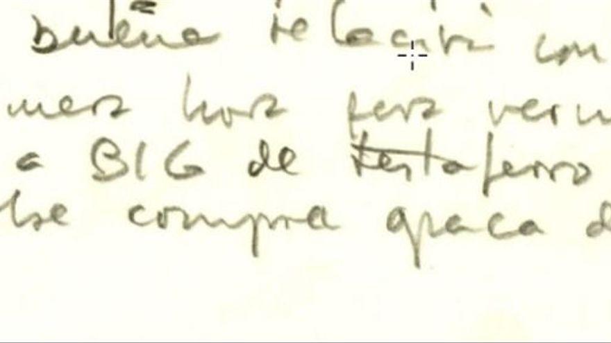 Apunte en el diario de Villarejo sobre el equipo de control de comunicaciones.