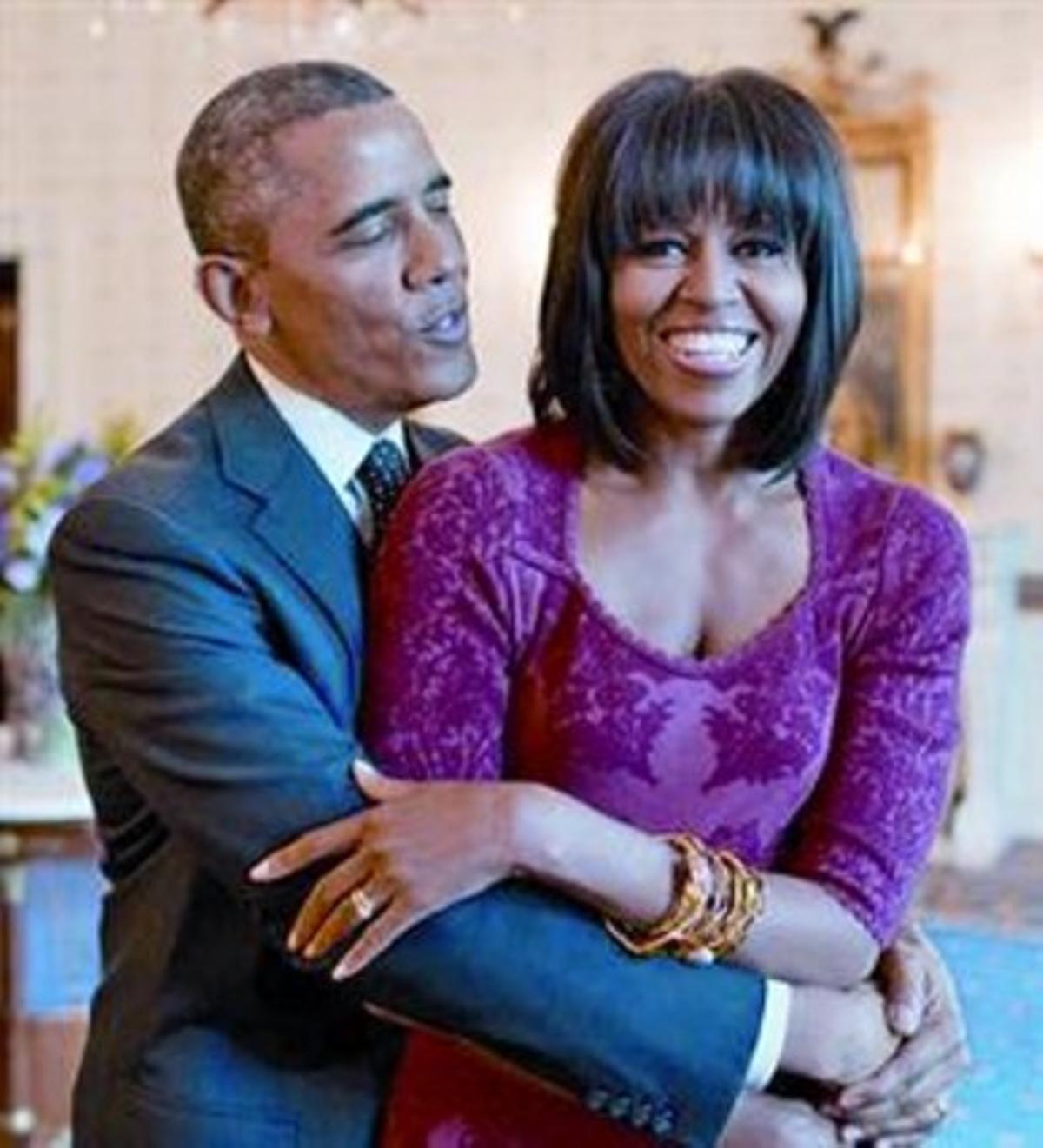 La foto amb què Obama va felicitar la seva dona a través de Twitter. La foto amb què Obama va felicitar la seva dona a través de Twitter.