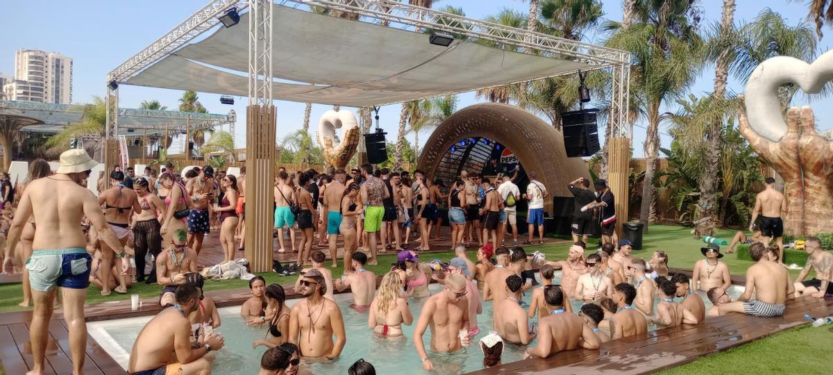 El Beach Club del festival Medusa de Cullera. El Beach Club del festival Medusa de Cullera.