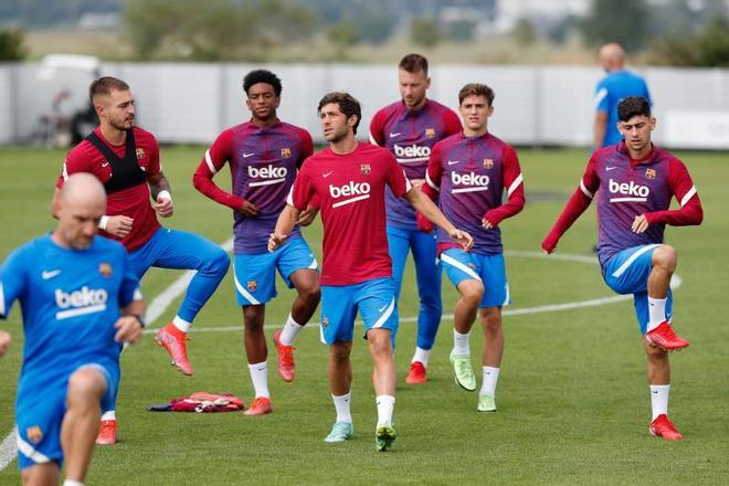 Las mejores imágenes del entrenamiento de hoy del Barça en Alemania