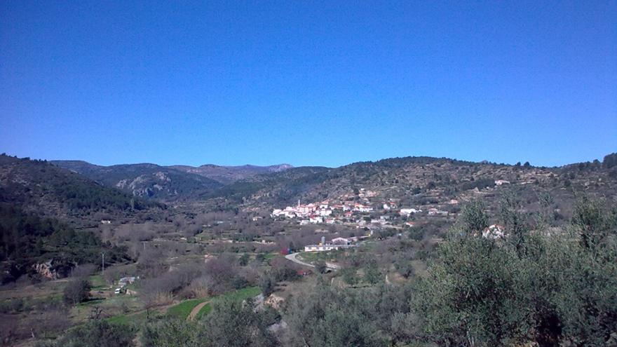 Vista de Teresa llegando desde Viver.