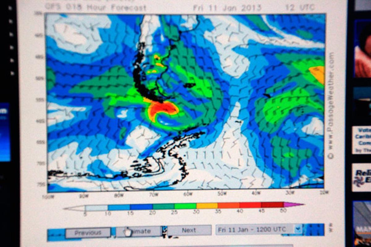 La previsió meteorològica ens mostra una taca vermella molt lletja.