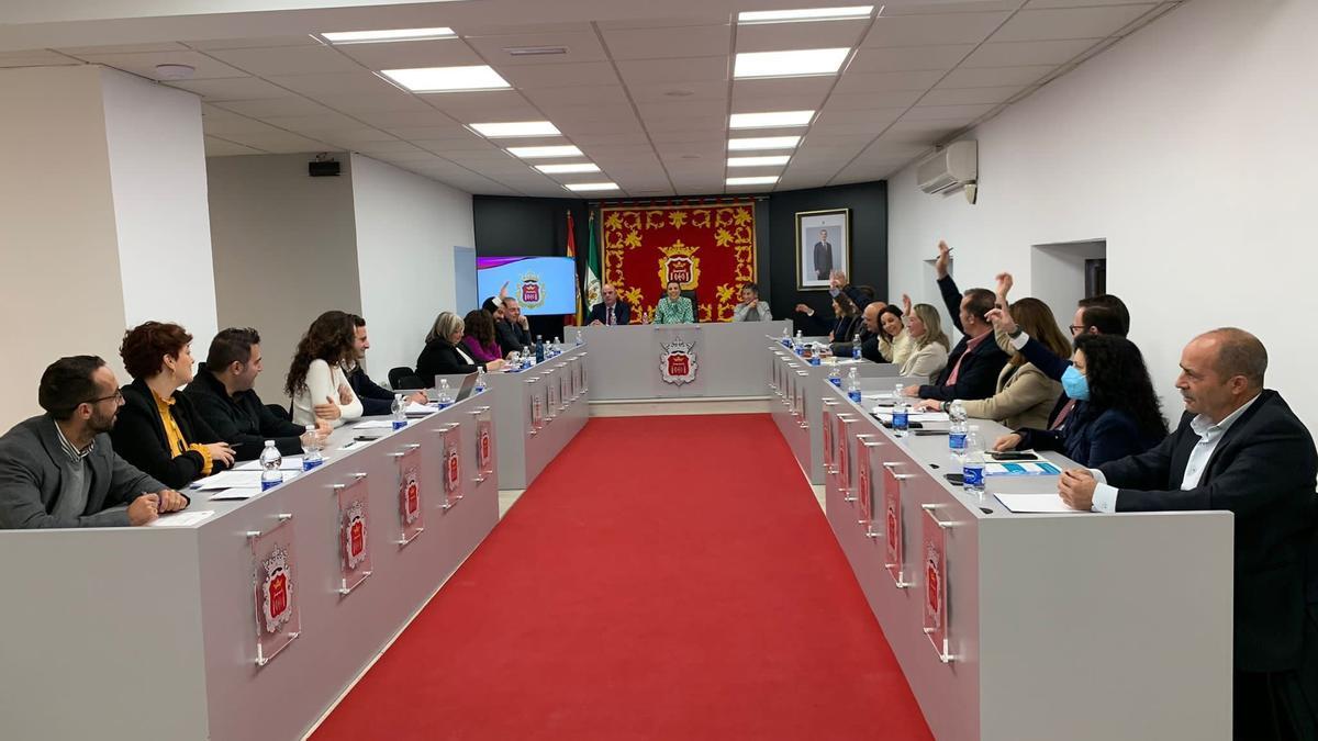 Pleno municipal del Ayuntamiento de Ronda, corerespondiente al mes de enero