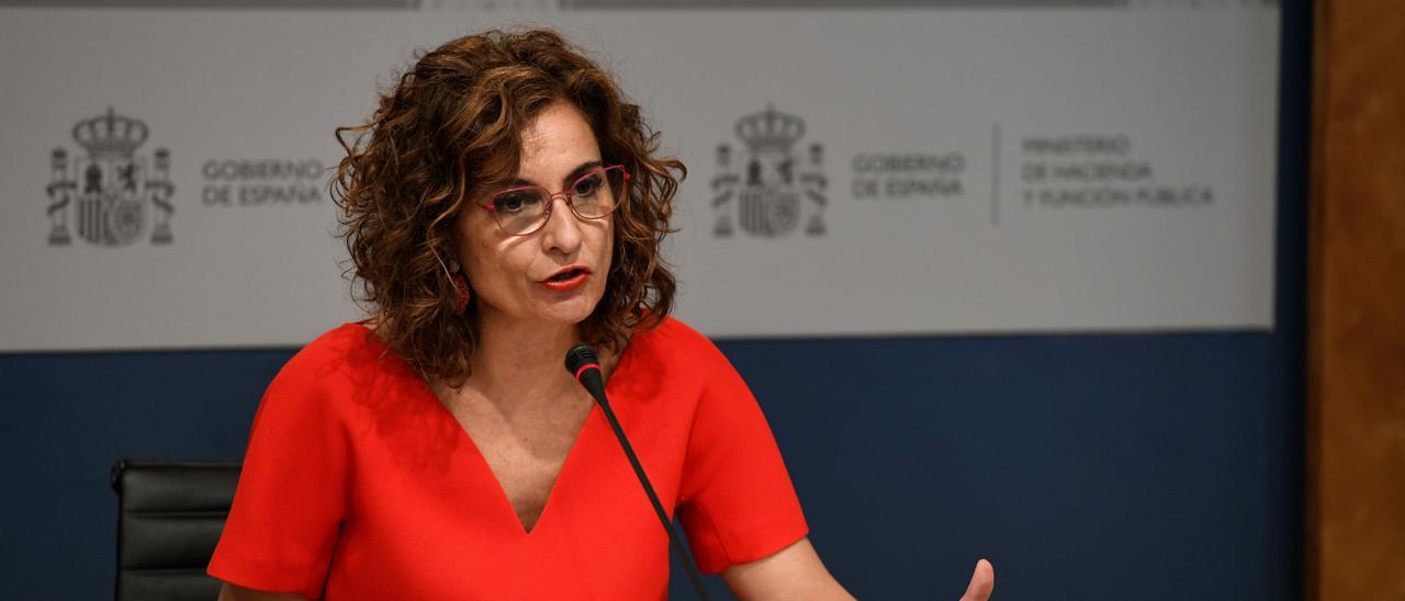 La ministra de Hacienda y Función Pública, María Jesús Montero.