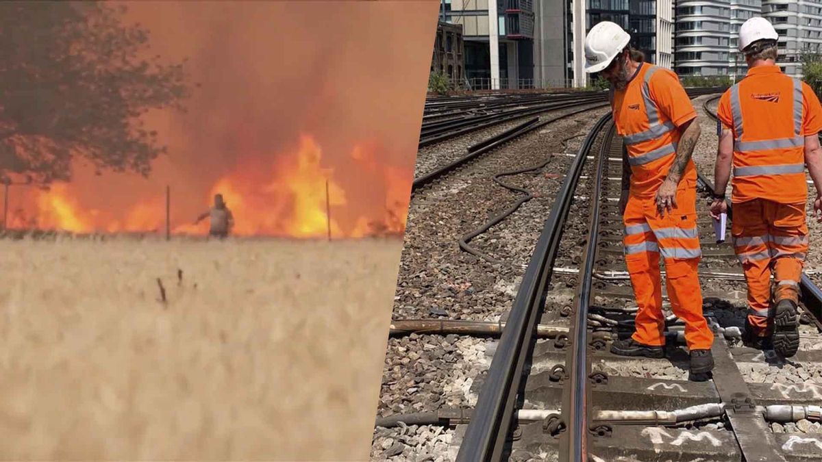 Asfaltos derretidos y vías deformadas, algunas de las consecuencias de la ola de calor.