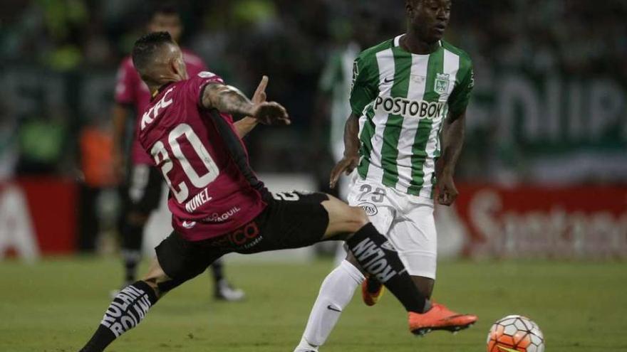 Marlos Moreno, el pasado 27 de julio, en la final de la Copa Libertadores, su último partido con el Atlético Nacional.