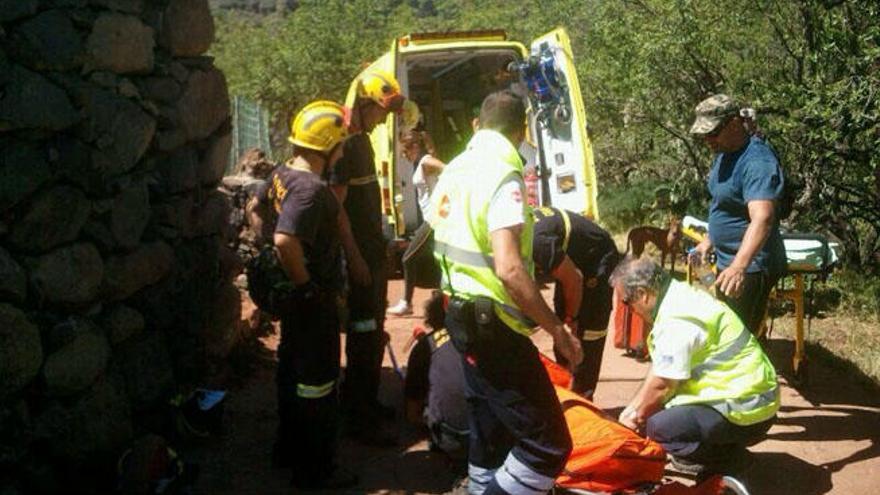 Una senderista, herida por una caída en los altos de Tenteniguada