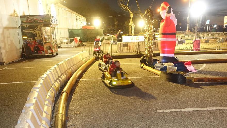 La pista de karts se ubica también en Samil, junto a la pista de patinaje sobre hielo.