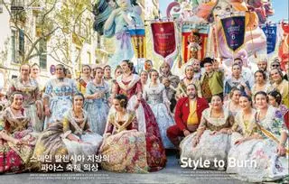 La indumentaria fallera se luce en Corea del Sur