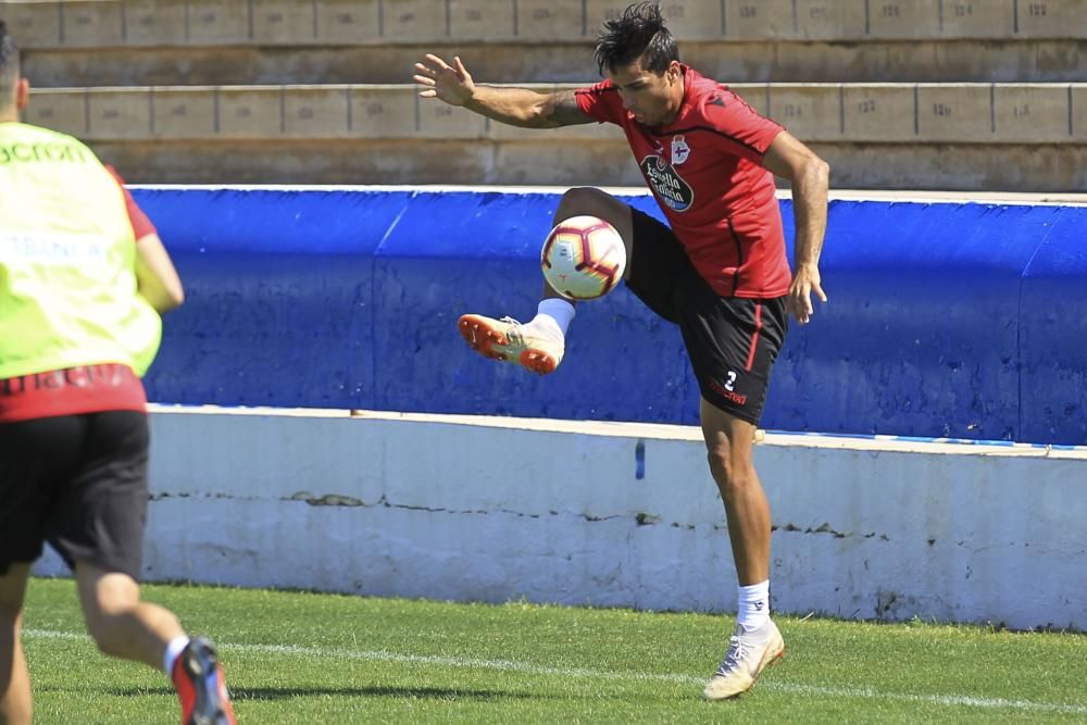 El Dépor prepara en Benidorm el partido del Elche