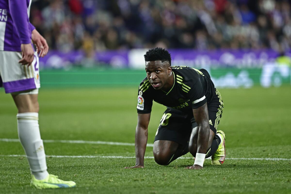 Vinicius, at the José Zorrilla stadium