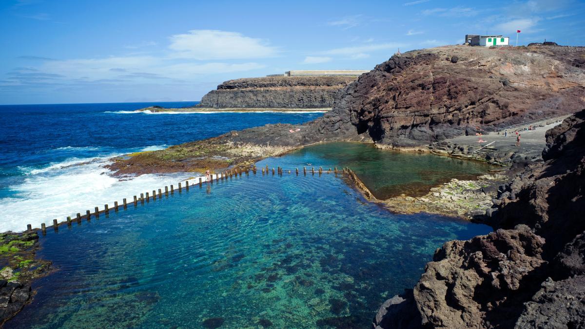 Piscinas Naturales de Roque Prieto, en Santa María de Guía.