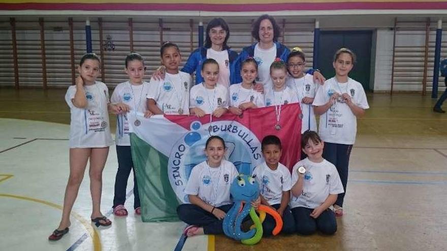 Equipo del Burbullas que participó en el XII Trofeo Deputación.