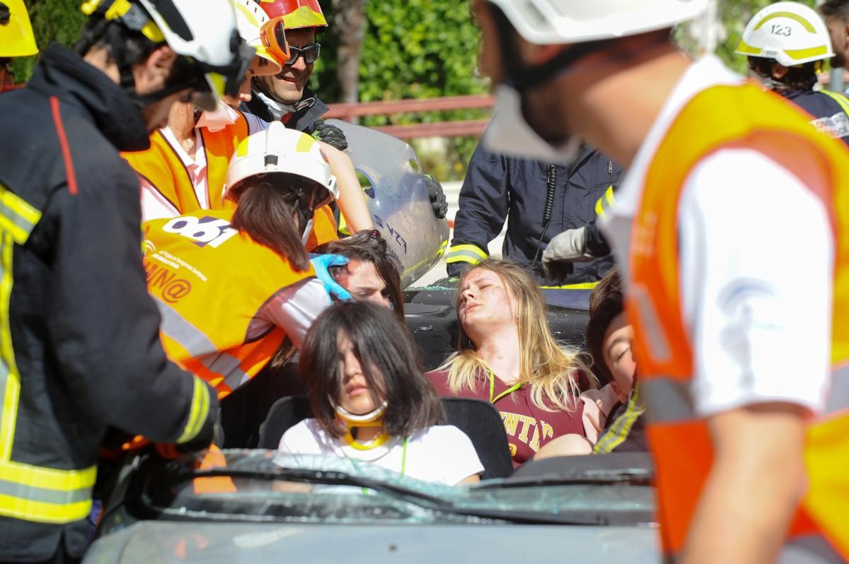 Simulacro de atentado terrorista en la Facultad de Medicina