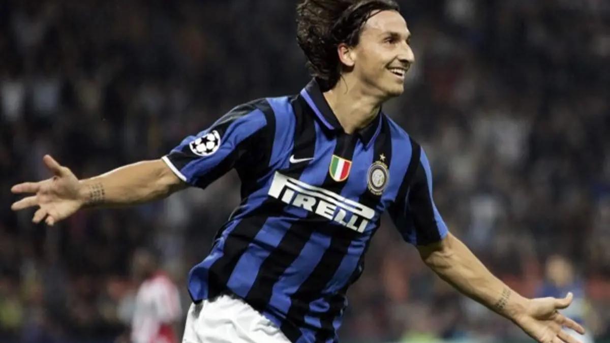 Ibrahimovic celebra un gol en Champions con el Inter de Milán.