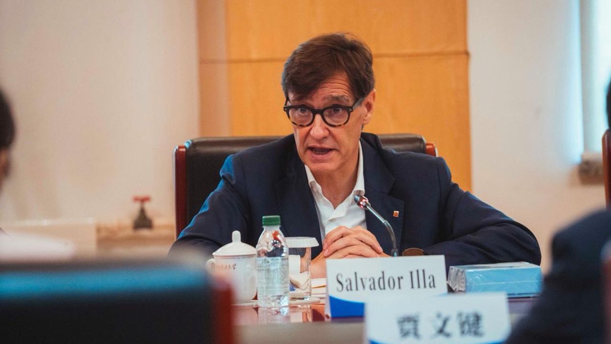 El president Salvador Illa durante su viaje oficial a China.