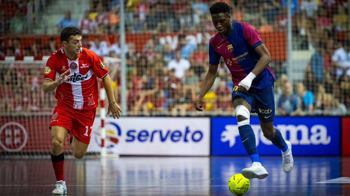 Gon Castejón y Touré, en la pasada final de la liga española