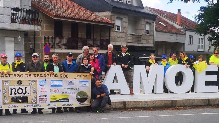 O Camiño Nós cita a 45 sendeiristas na etapa entre Ourense e Amoeiro