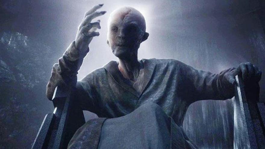 El malvado Líder Supremo Snoke