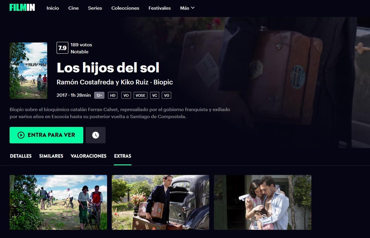 'Los hijos del sol', biopic de Fernando Calvar, en Filmin.